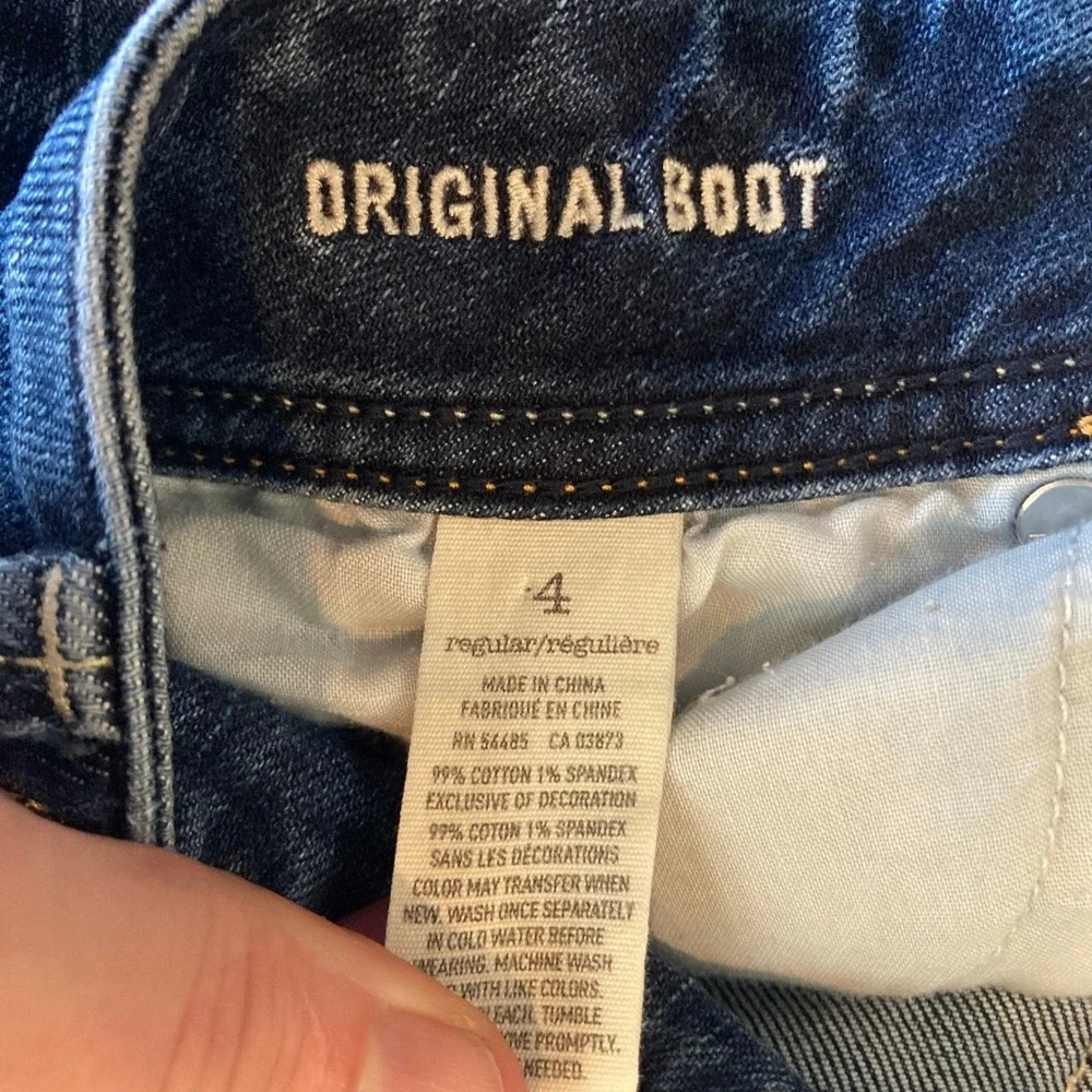 American Eagle Jeans Women 4 (30x30) Original Bootcut Denim Stretch Low Rise